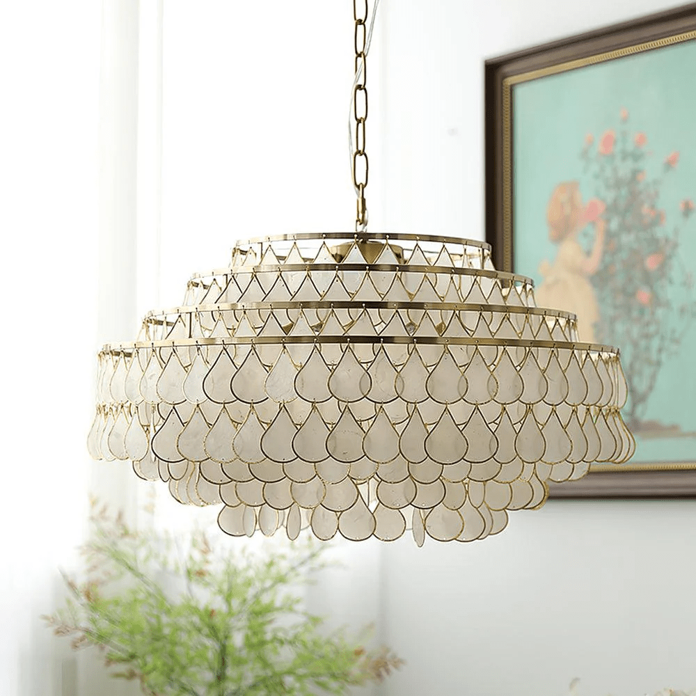 Teardrops Shell Chandelier - YIOSI