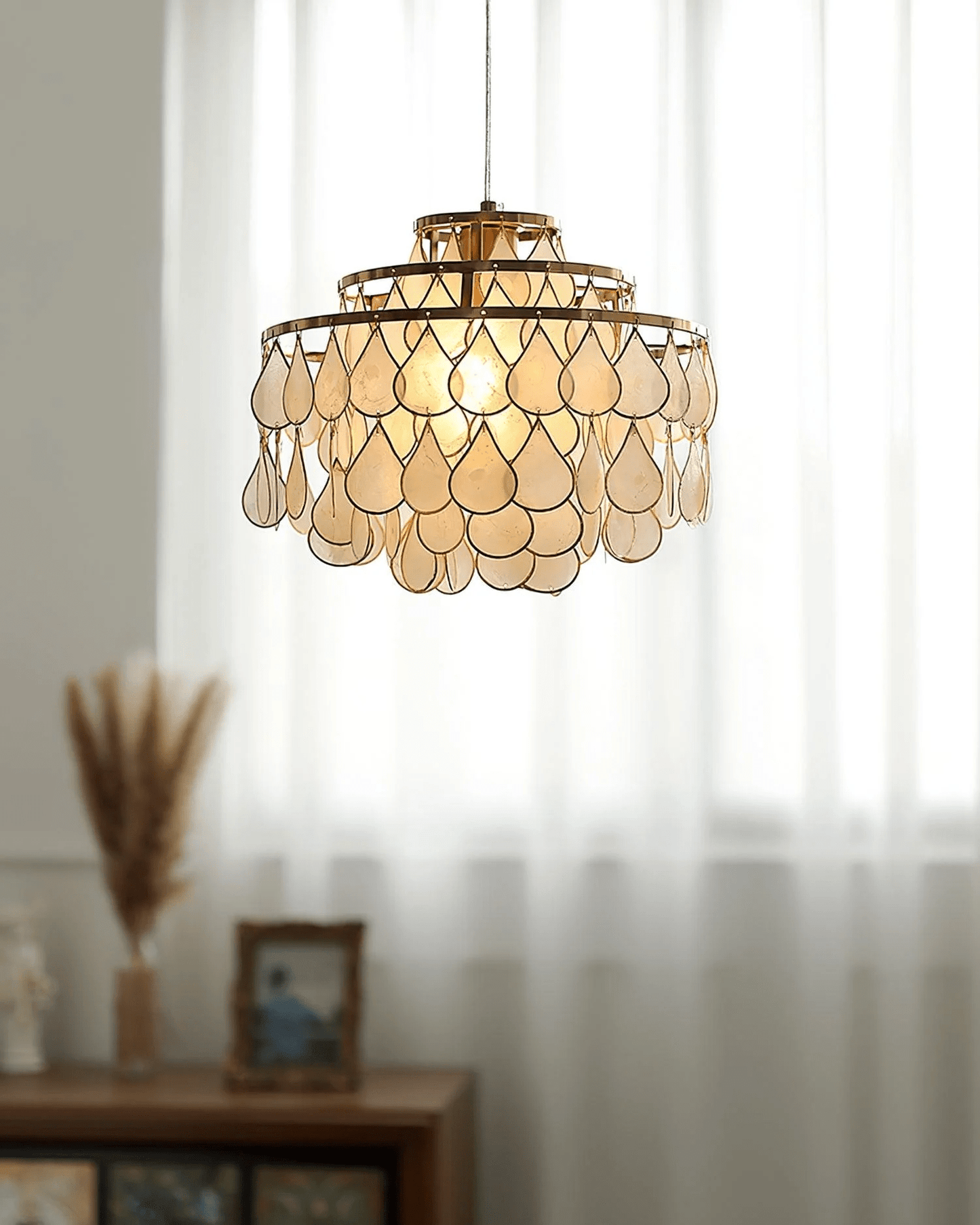 Teardrops Shell Chandelier - YIOSI