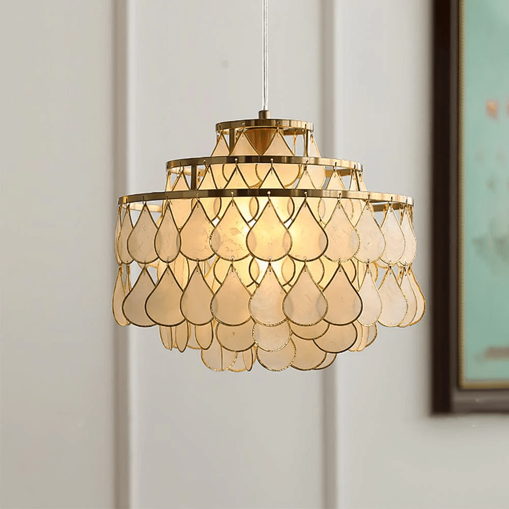 Teardrops Shell Chandelier - YIOSI