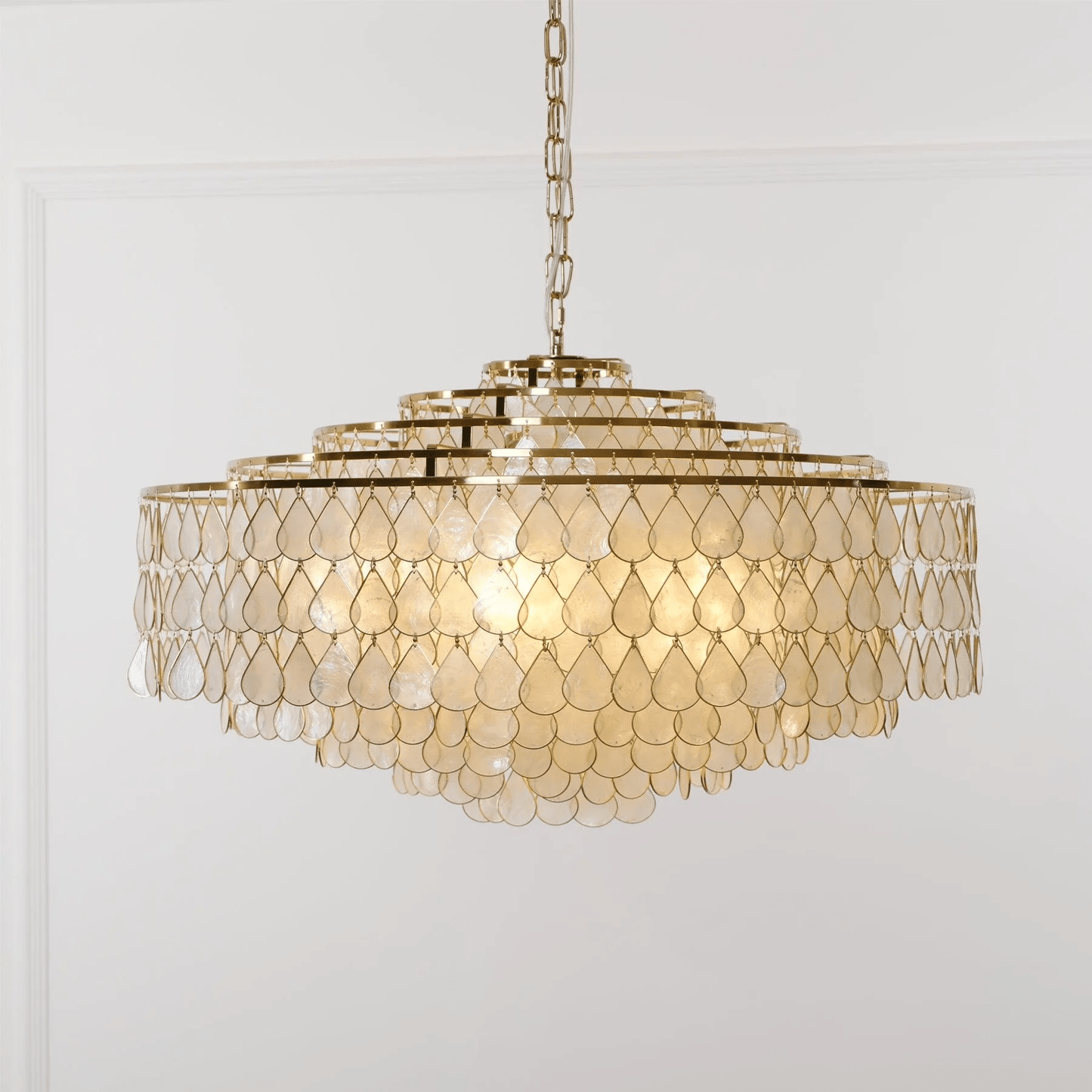 Teardrops Shell Chandelier - YIOSI