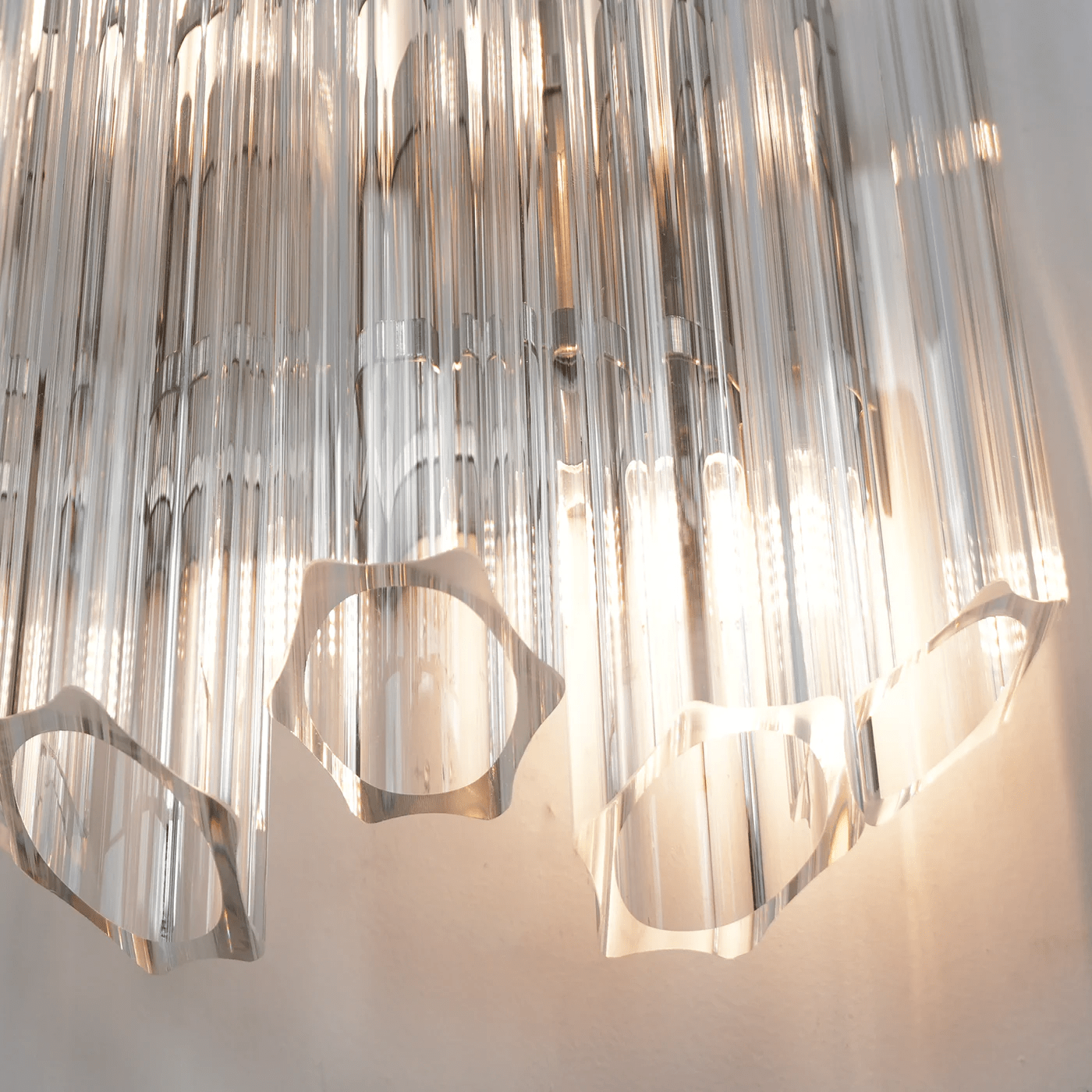 Clear Palermo Murano Wall Lamp - YIOSI