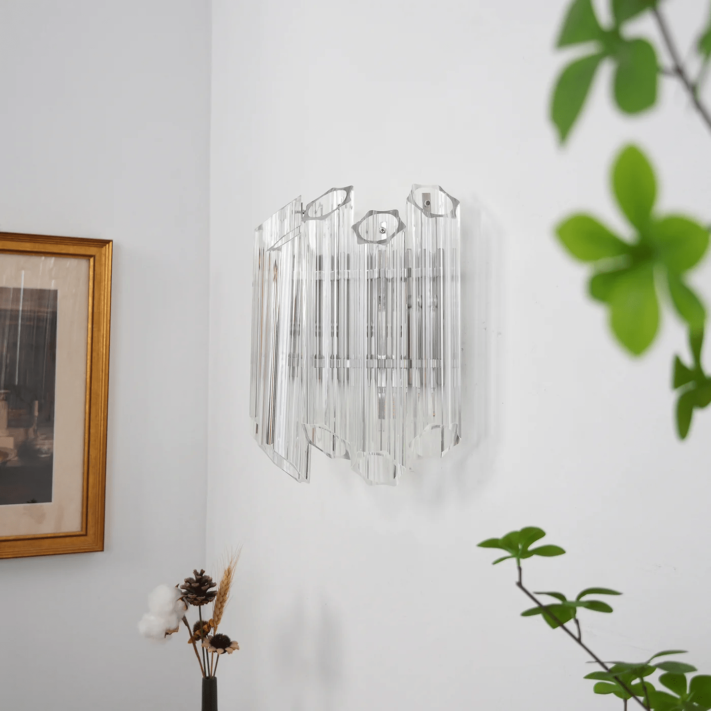 Clear Palermo Murano Wall Lamp - YIOSI