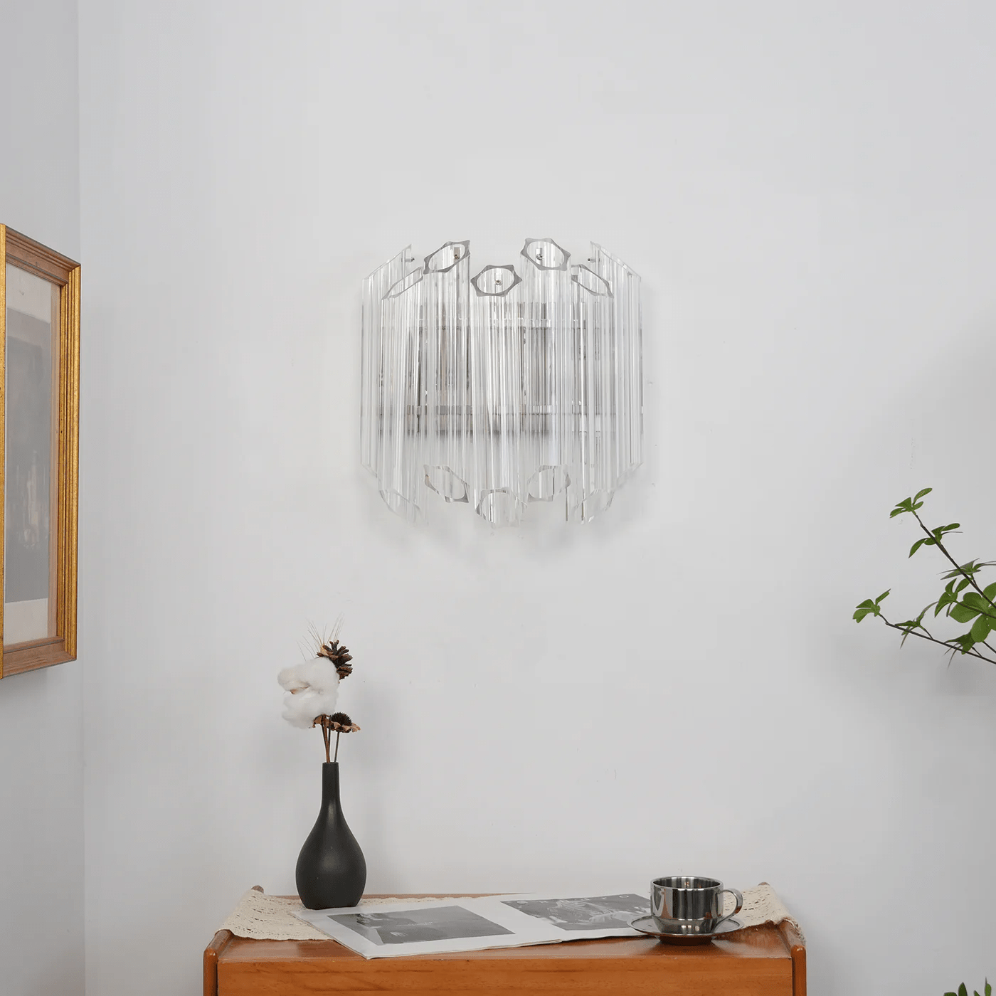 Clear Palermo Murano Wall Lamp - YIOSI