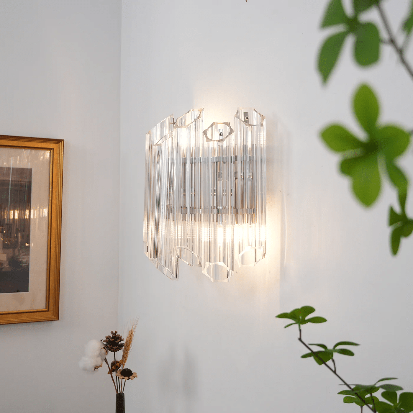 Clear Palermo Murano Wall Lamp - YIOSI