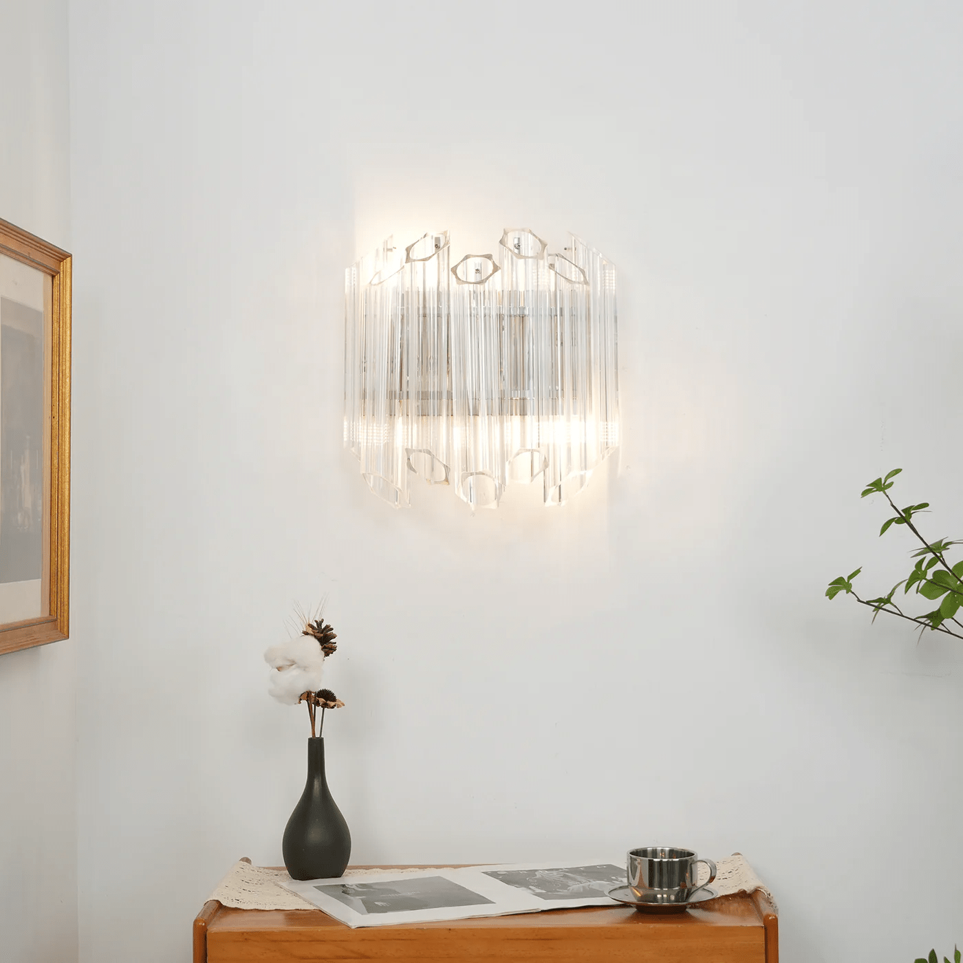Clear Palermo Murano Wall Lamp - YIOSI