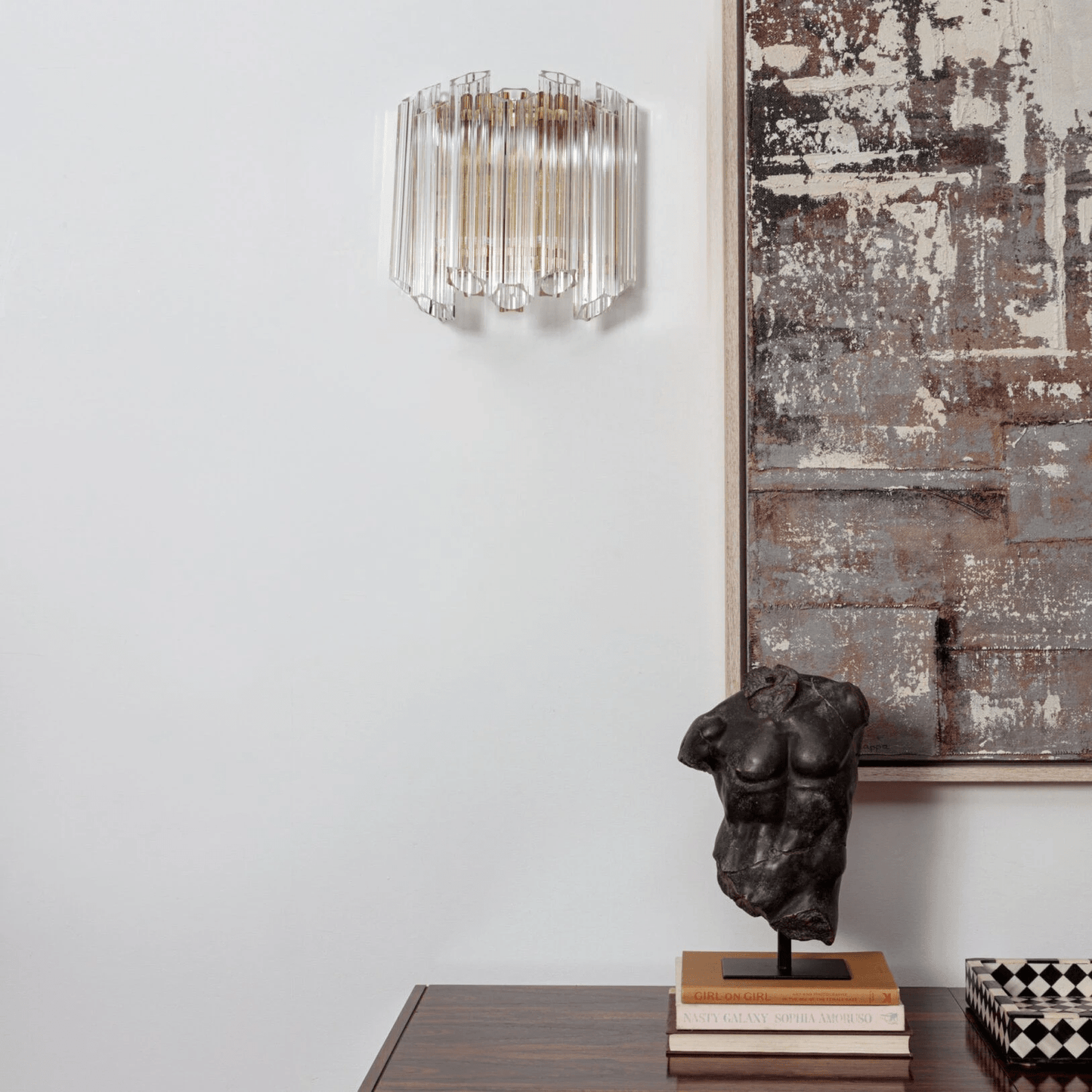 Clear Palermo Murano Wall Lamp - YIOSI