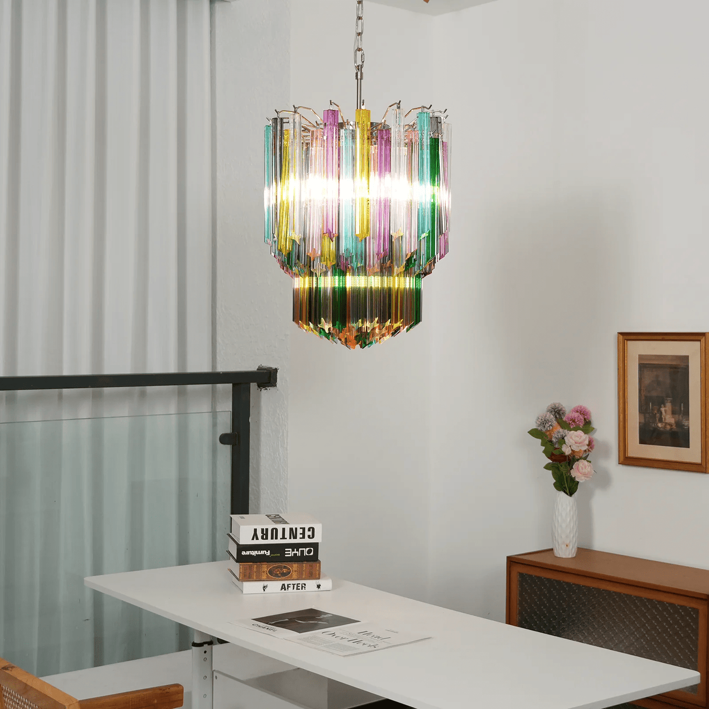 Prismatic Murano Colorful Chandelier - YIOSI