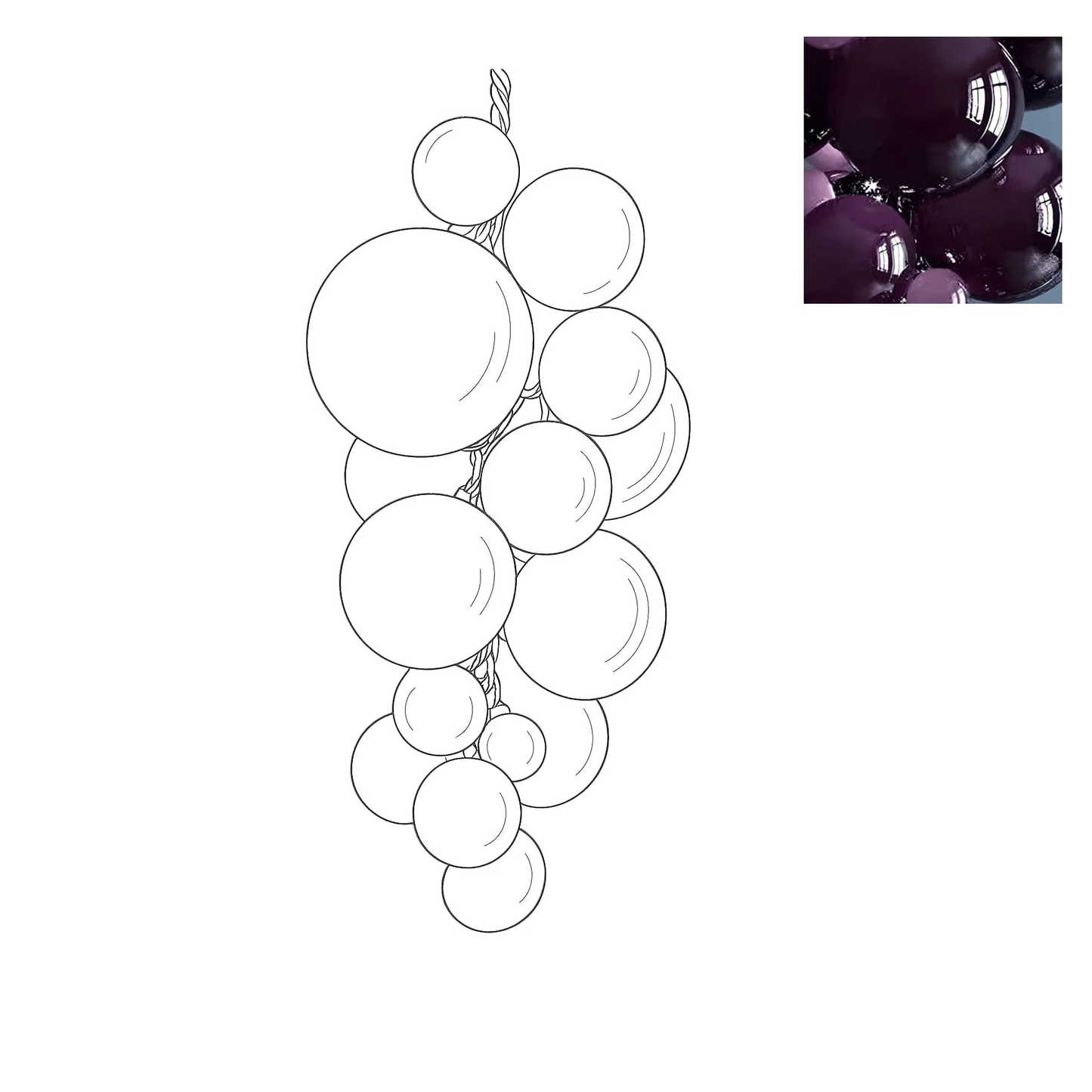 Velymo Grapetta Chandelier - YIOSI
