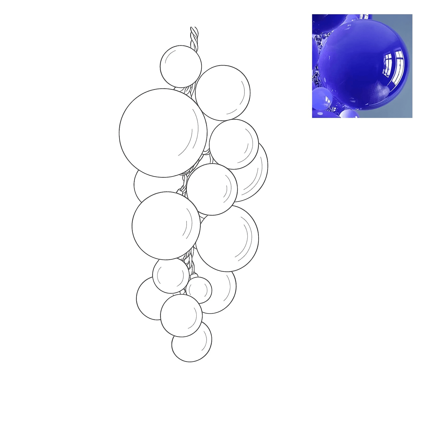 Velymo Grapetta Chandelier - YIOSI
