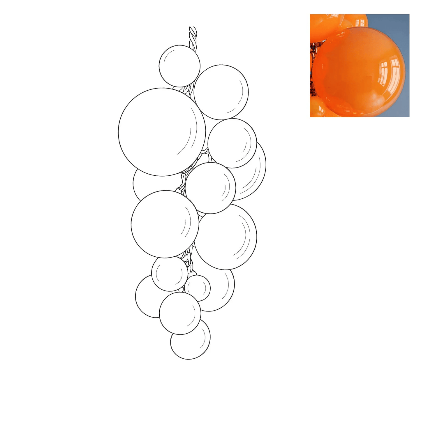Velymo Grapetta Chandelier - YIOSI