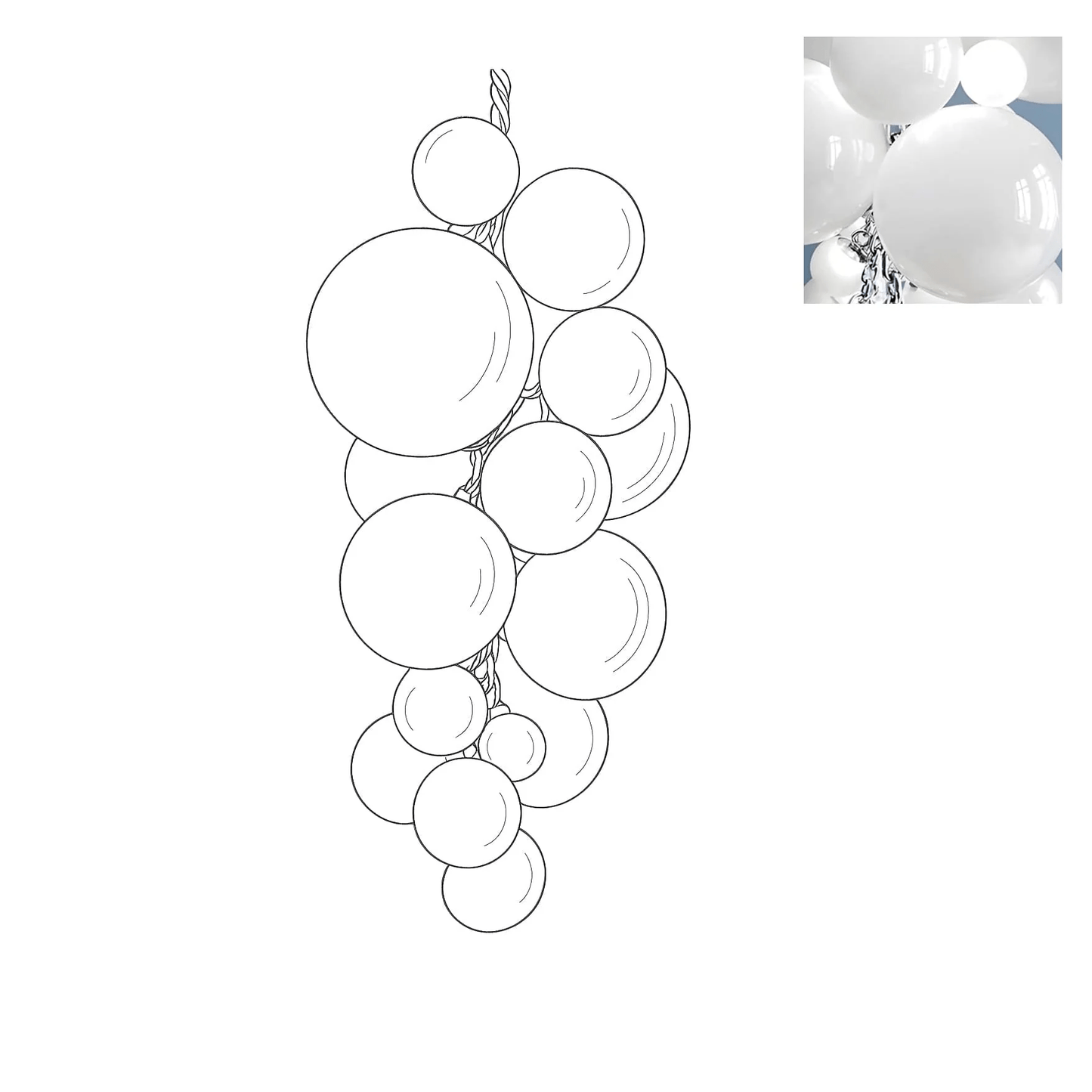 Velymo Grapetta Chandelier - YIOSI
