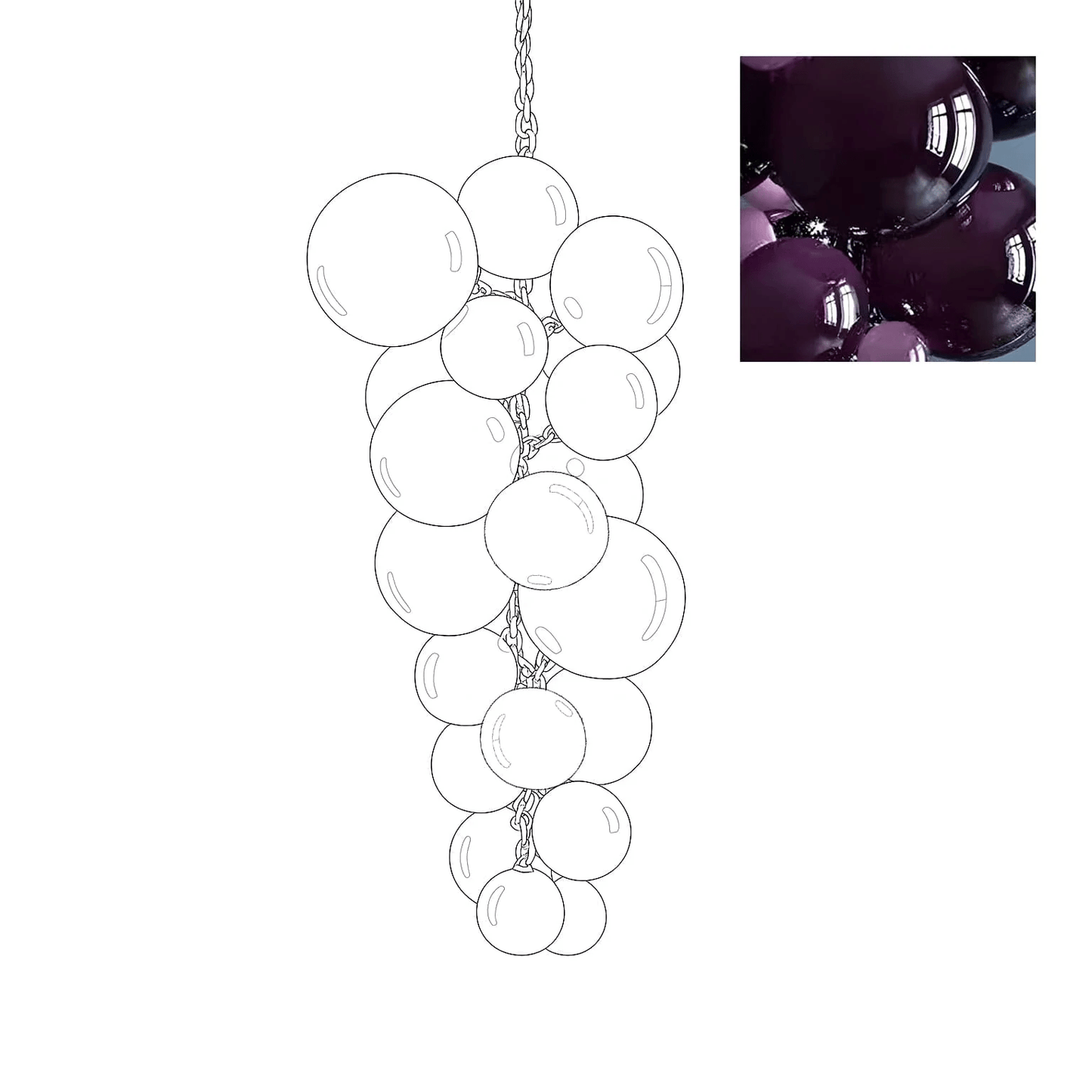 Velymo Grapetta Chandelier - YIOSI