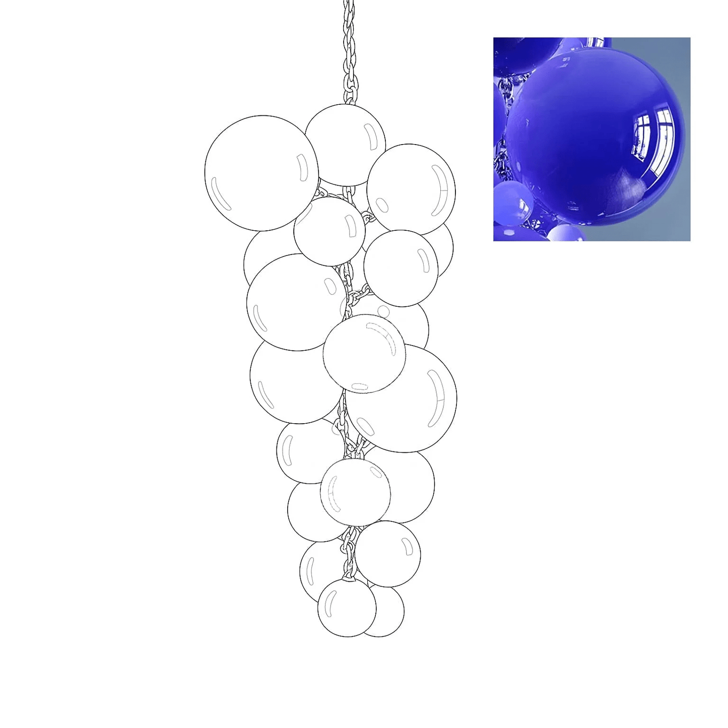 Velymo Grapetta Chandelier - YIOSI
