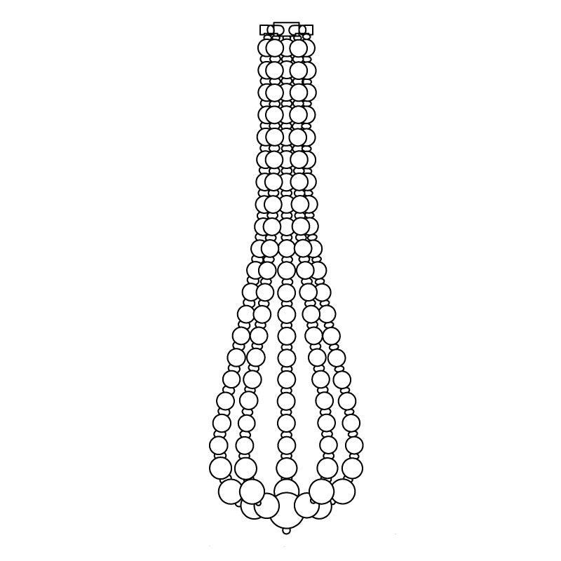 Pearl Necklace Balls Chandelier - YIOSI