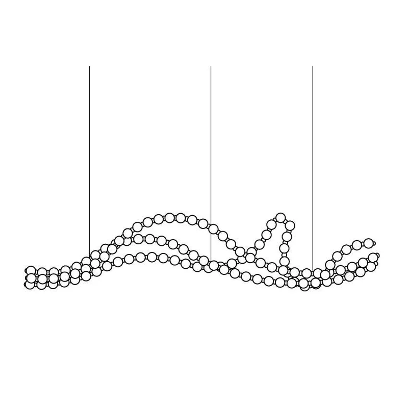 Pearl Necklace Balls Chandelier - YIOSI