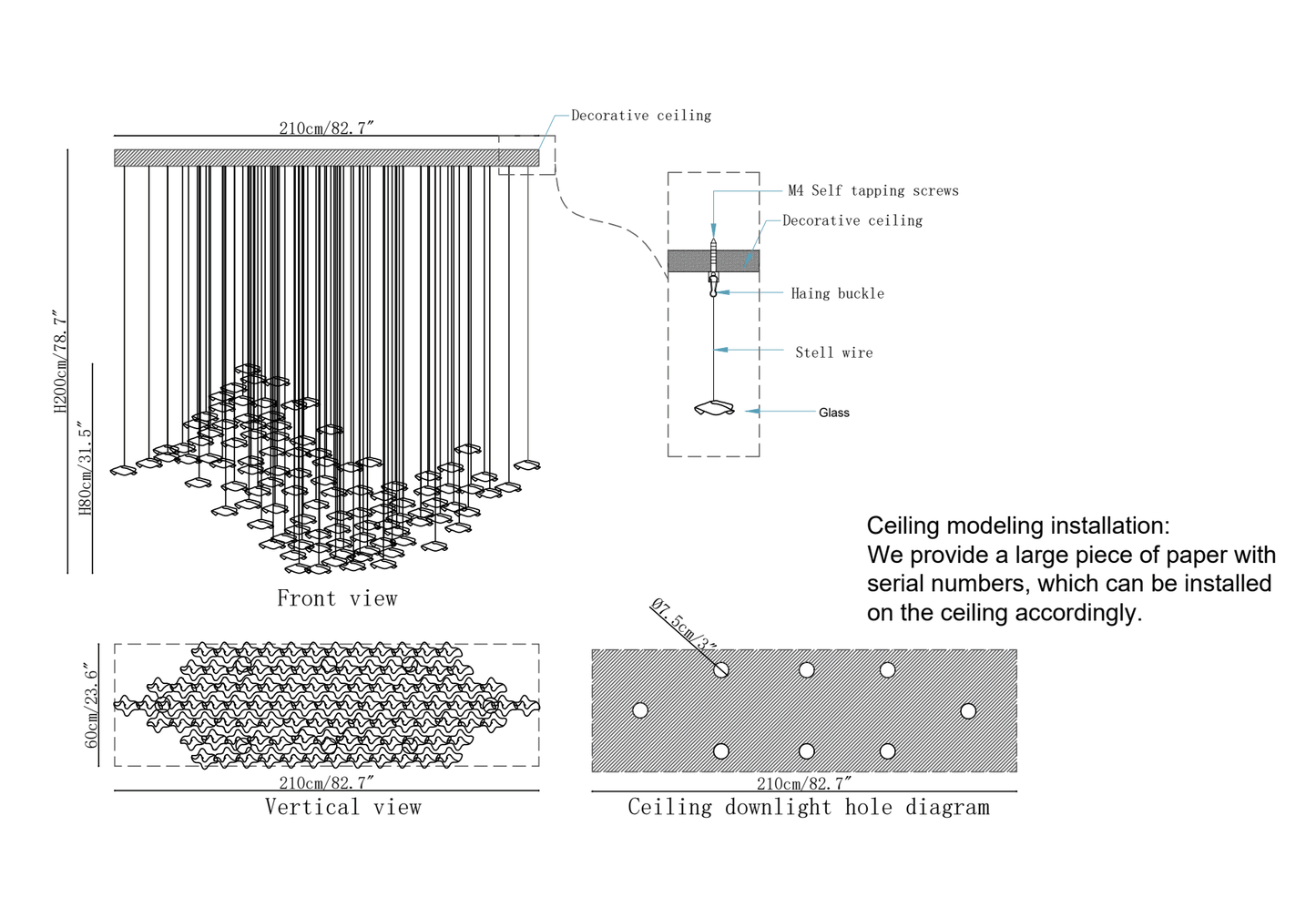 Tidal Art Glass Pendants Lamp - YIOSI