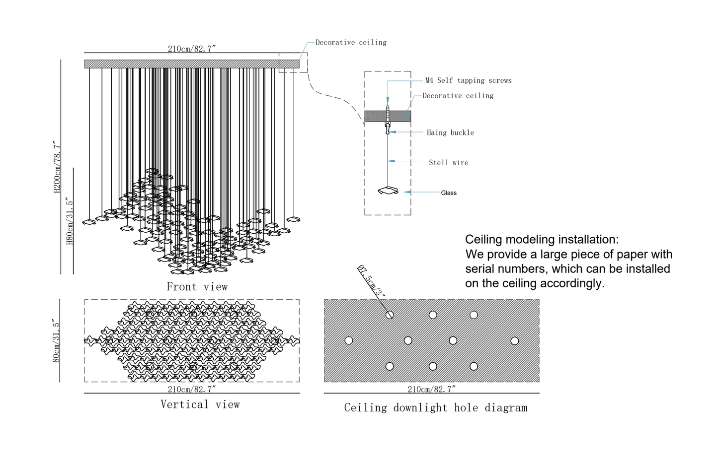 Tidal Art Glass Pendants Lamp - YIOSI