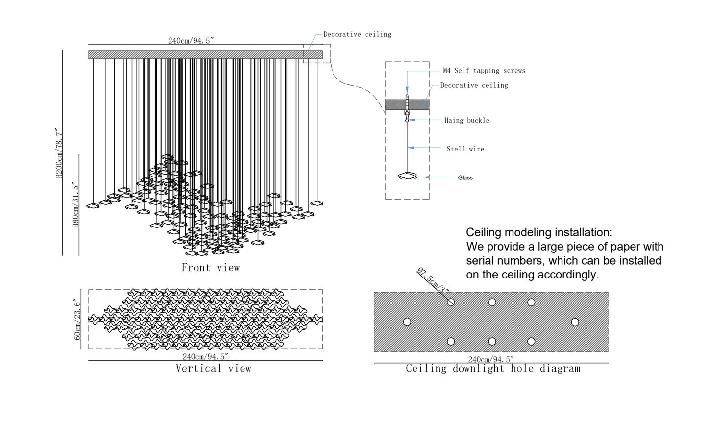 Tidal Art Glass Pendants Lamp - YIOSI