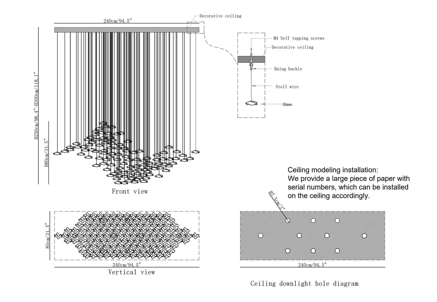Tidal Art Glass Pendants Lamp - YIOSI