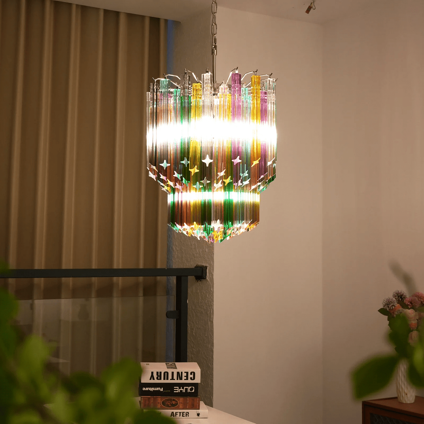 Prismatic Murano Colorful Chandelier - YIOSI