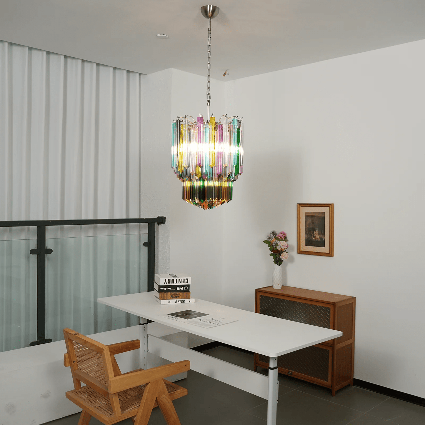 Prismatic Murano Colorful Chandelier - YIOSI