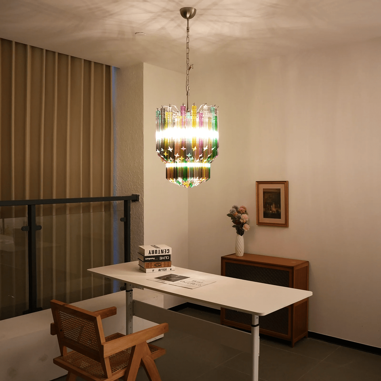 Prismatic Murano Colorful Chandelier - YIOSI