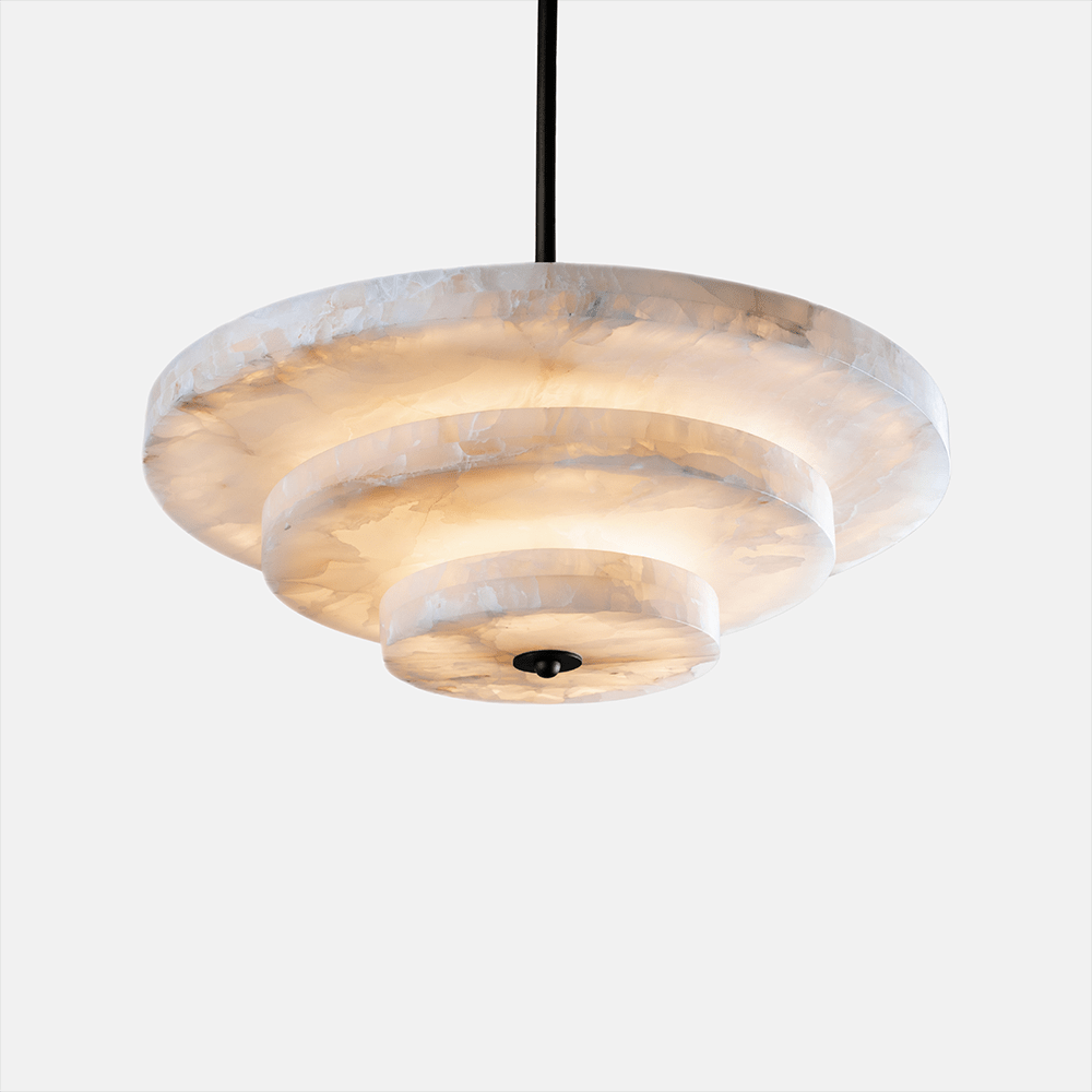 Ice Queen Alabaster Bronze & White LED Chandelier – Elegant 33‑Inch