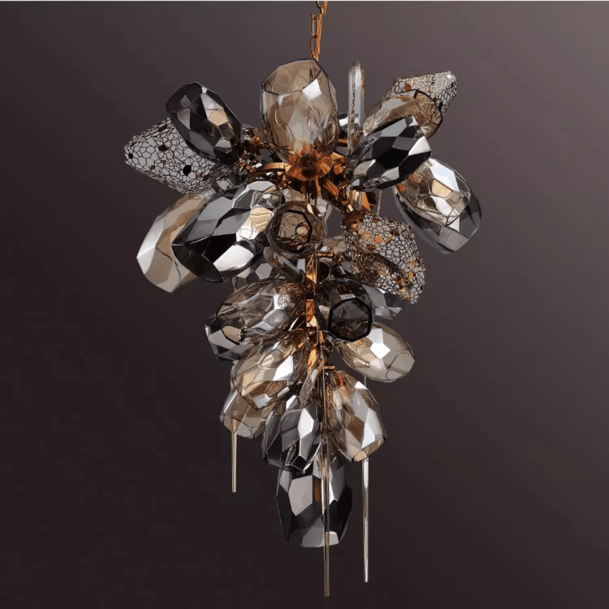 Modern Art Glass Crystal Chandelier - YIOSI