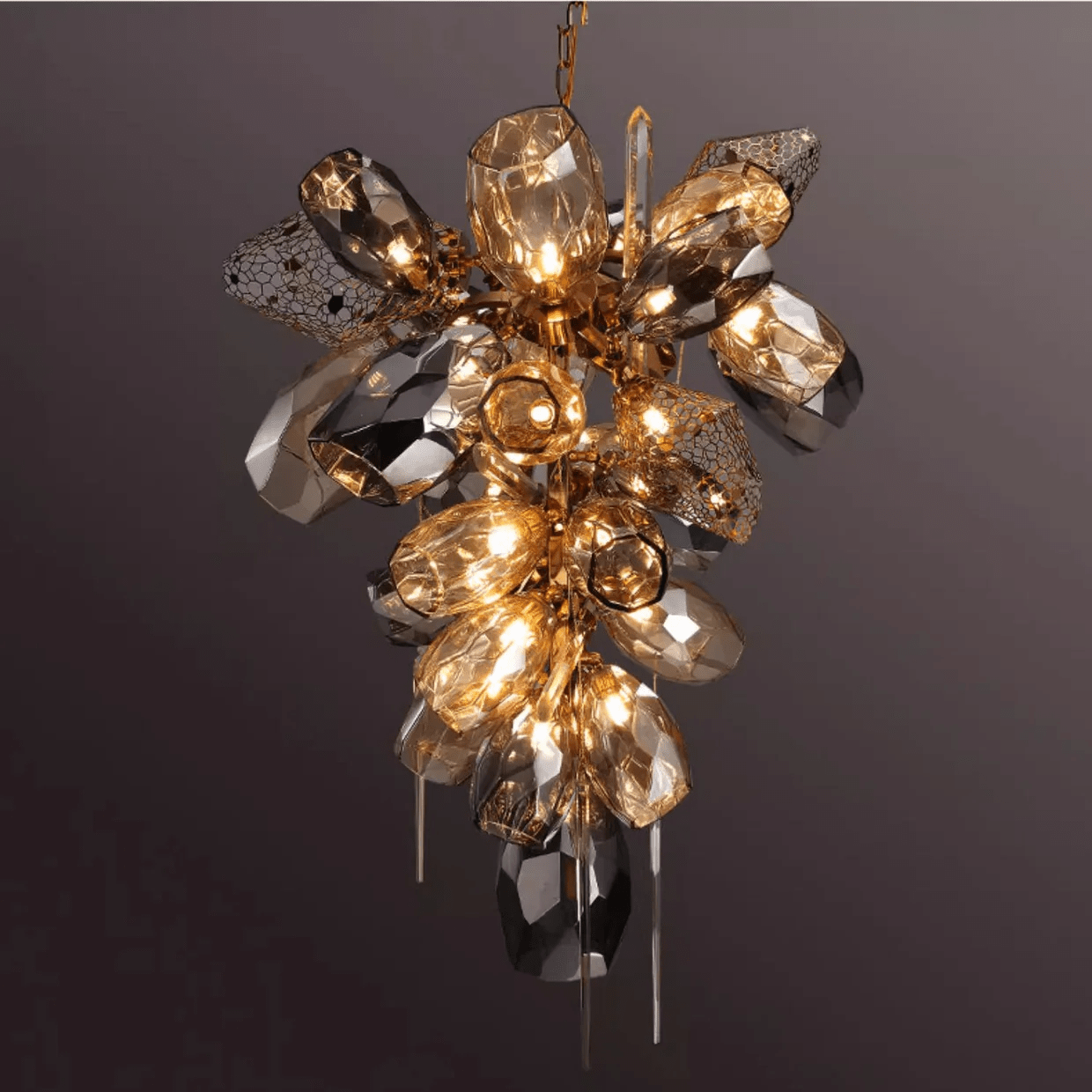 Modern Art Glass Crystal Chandelier - YIOSI