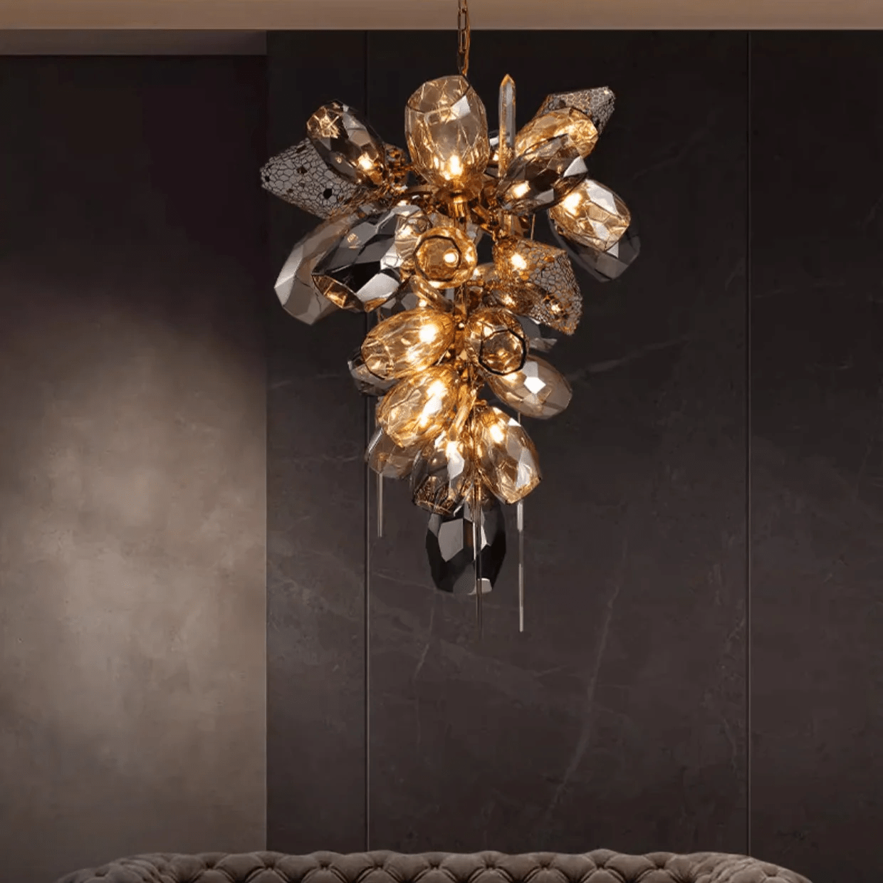 Modern Art Glass Crystal Chandelier - YIOSI