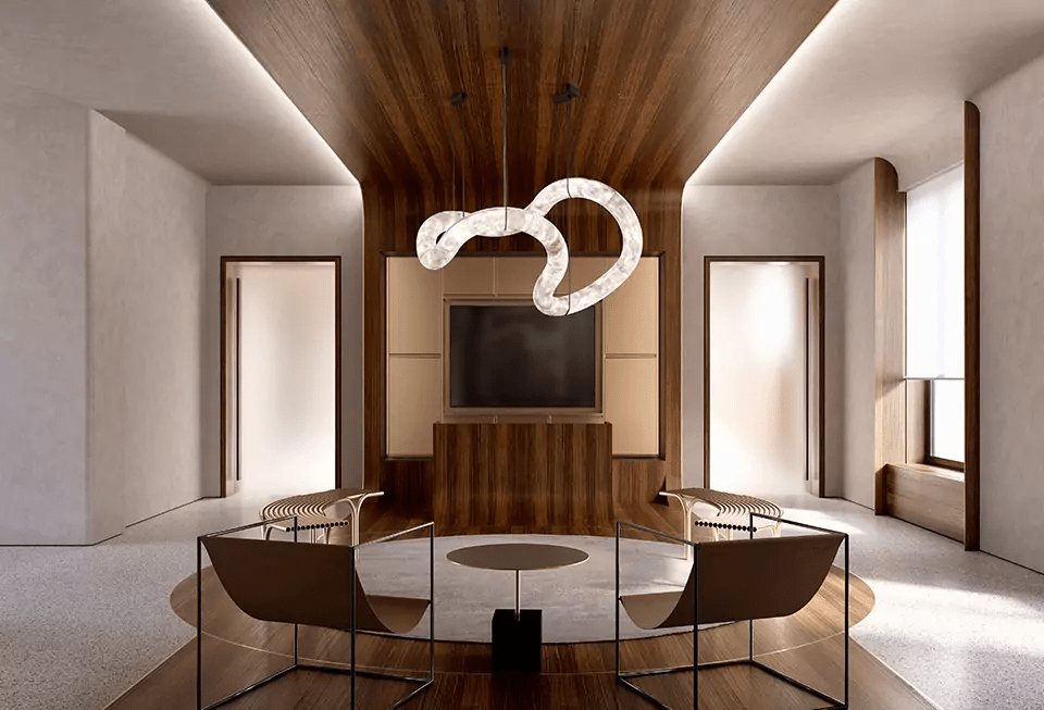 Ethereal Wave Alabaster Chandelier - YIOSI