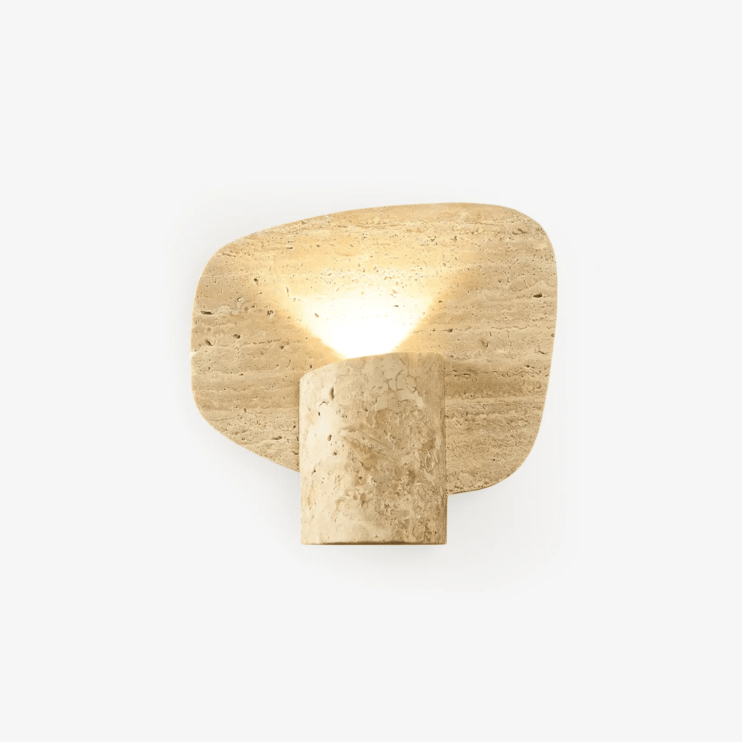 Organic Travertine Cylinder Wall Light - YIOSI