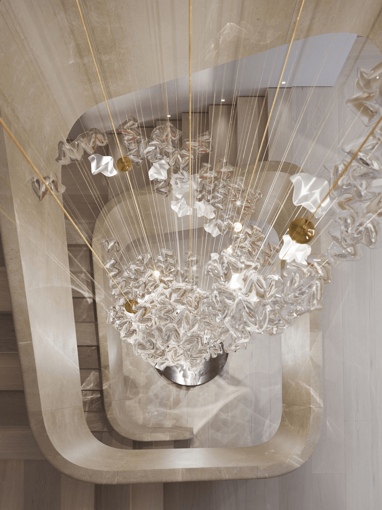 Tidal Stair Chandelier - YIOSI