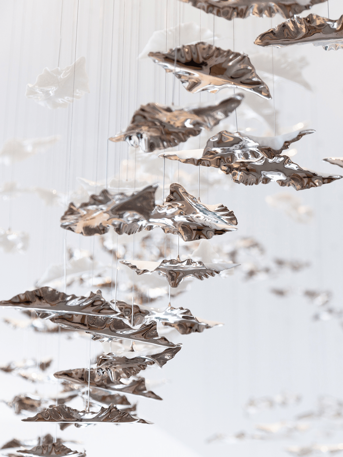 Leaf Twisted Sculptural Customize Chandelier - YIOSI