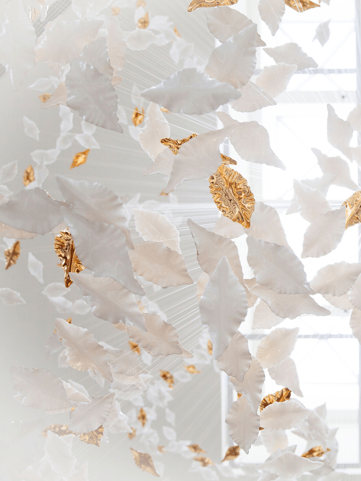 Leaf Twisted Sculptural Customize Chandelier - YIOSI
