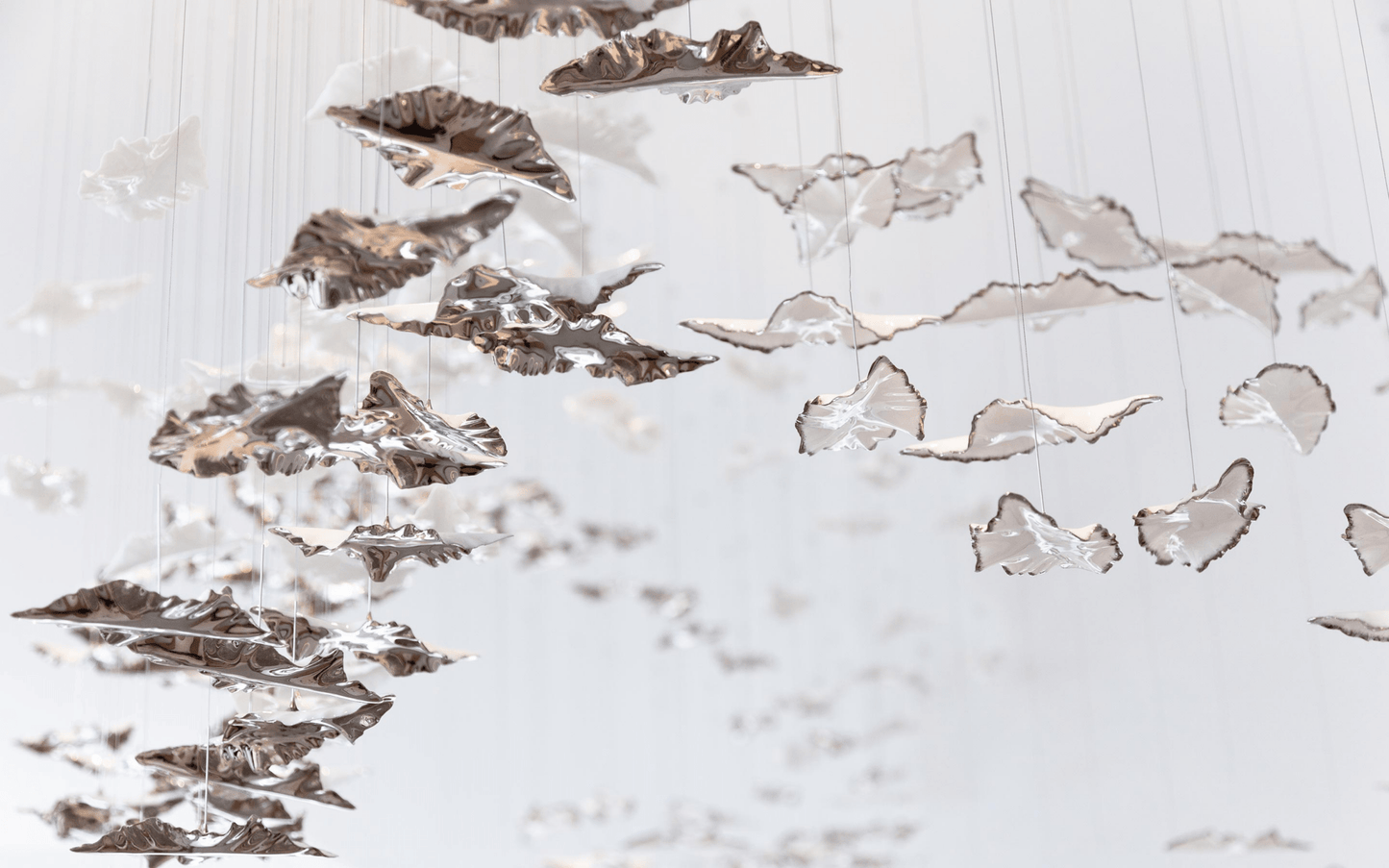 Leaf Twisted Sculptural Customize Chandelier - YIOSI