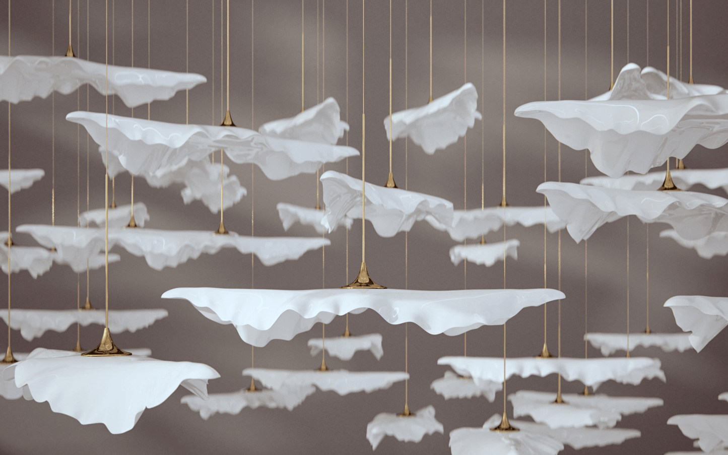 Leaf Twisted Sculptural Customize Chandelier - YIOSI