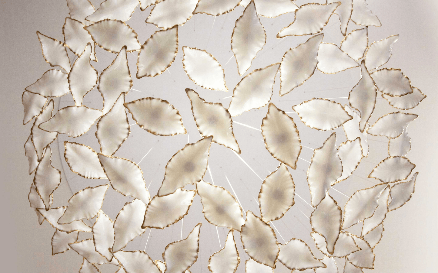 Leaf Twisted Sculptural Customize Chandelier - YIOSI