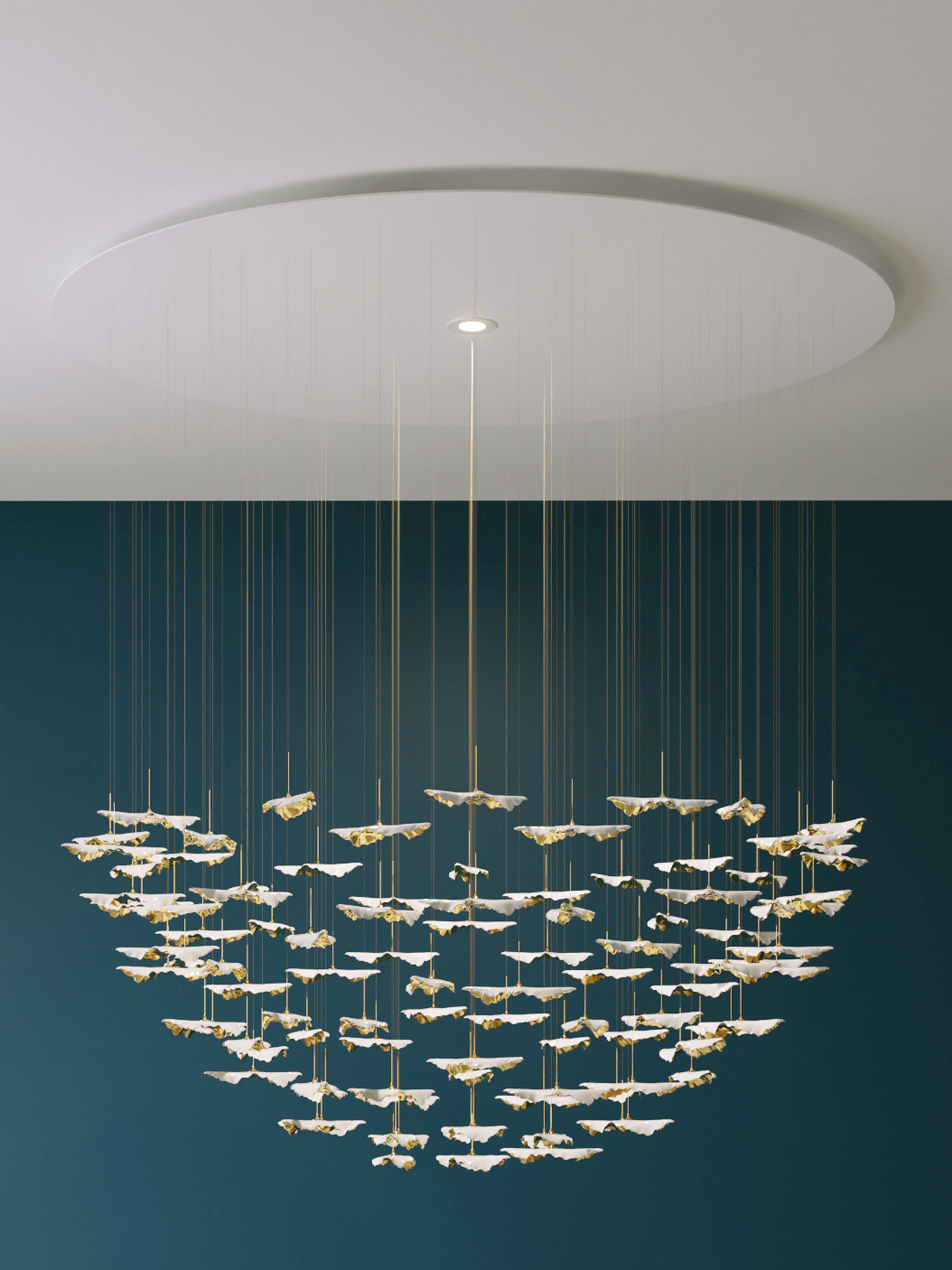 Leaf Twisted Sculptural Customize Chandelier - YIOSI