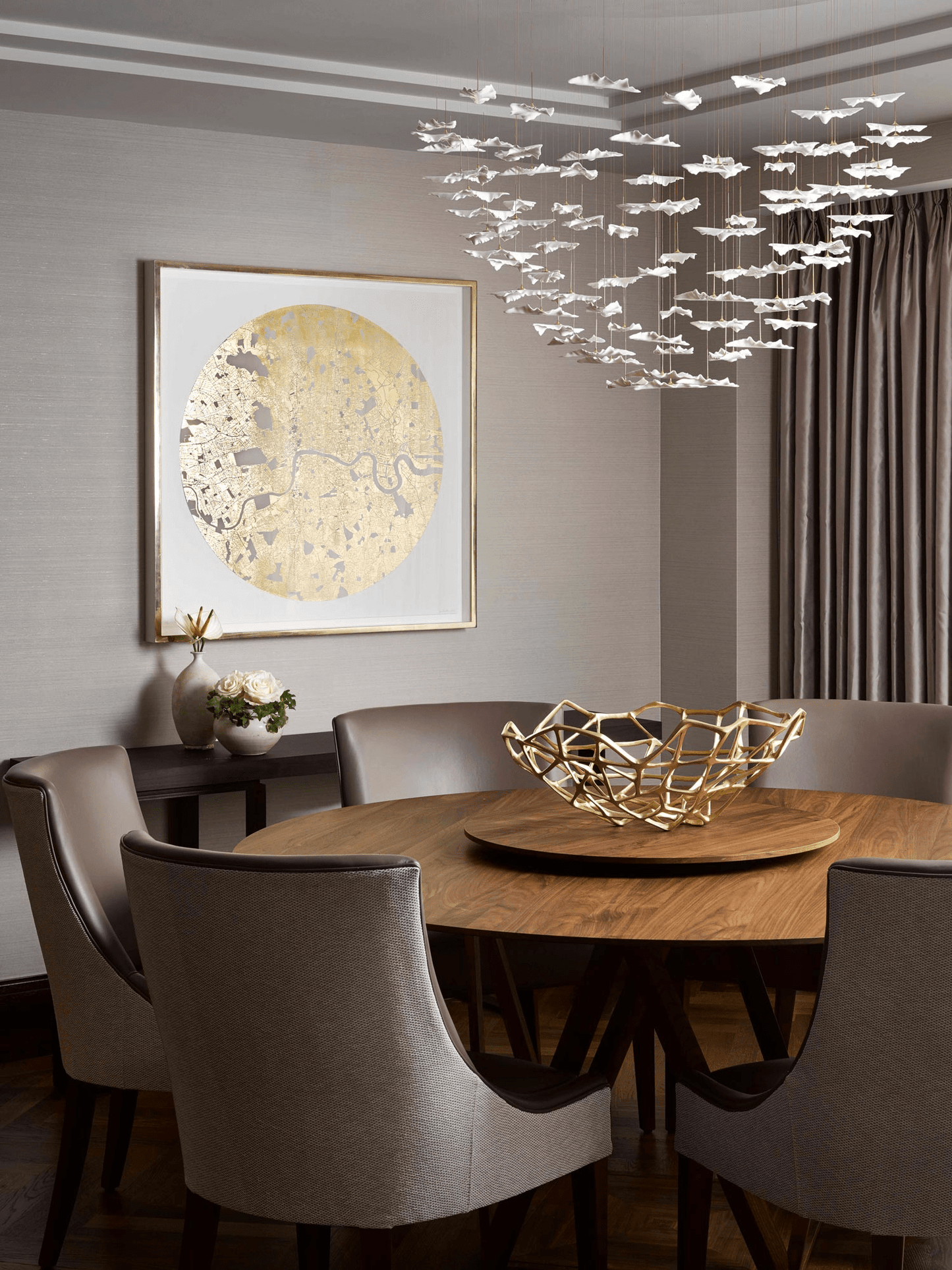 Leaf Twisted Sculptural Customize Chandelier - YIOSI