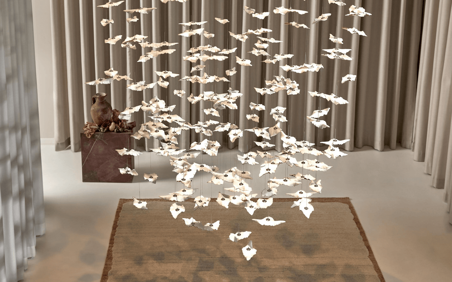 Leaf Twisted Sculptural Customize Chandelier - YIOSI