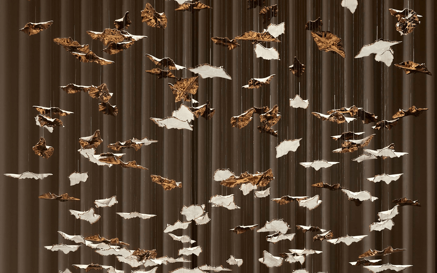 Leaf Twisted Sculptural Customize Chandelier - YIOSI