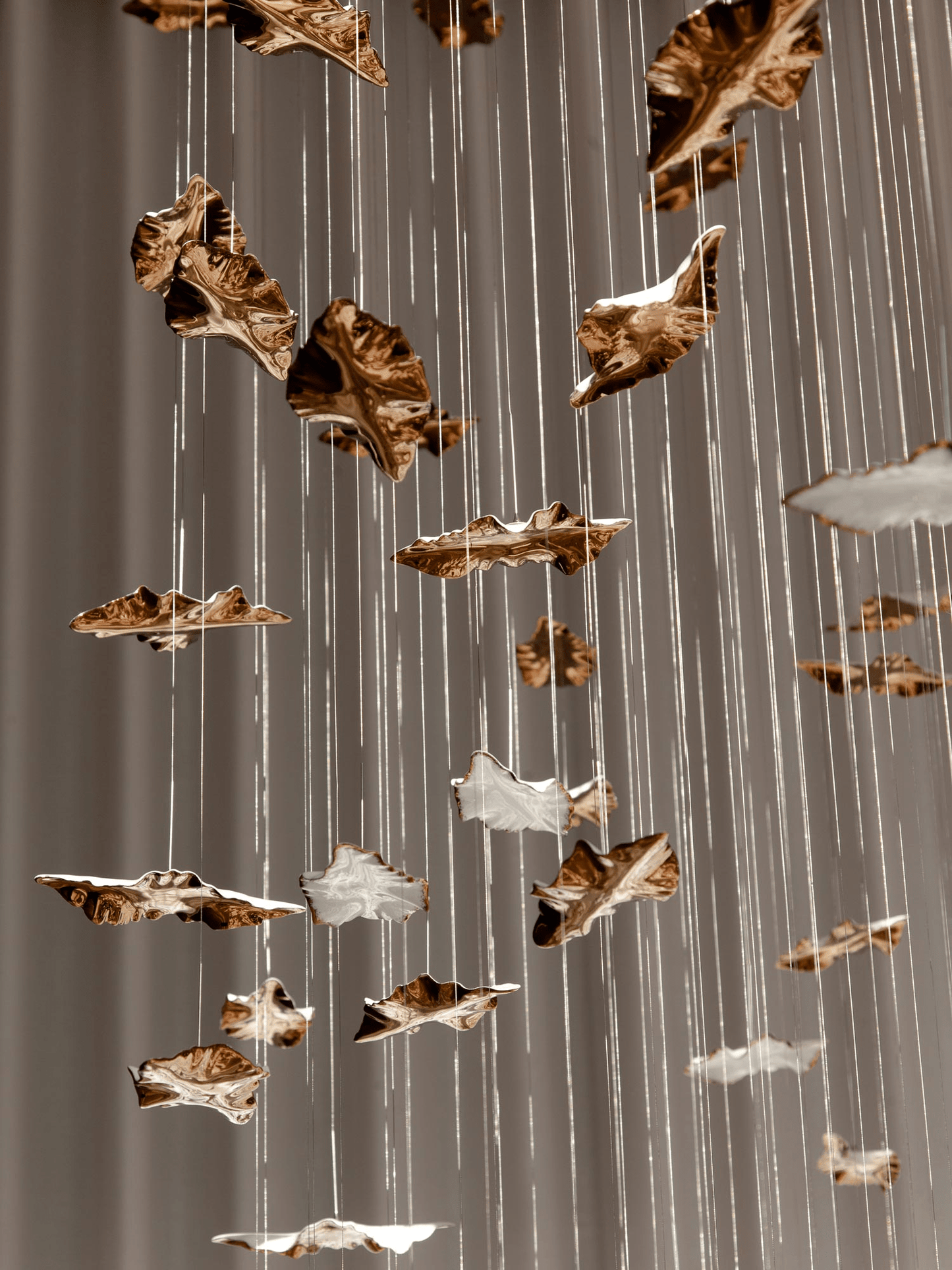 Leaf Twisted Sculptural Customize Chandelier - YIOSI