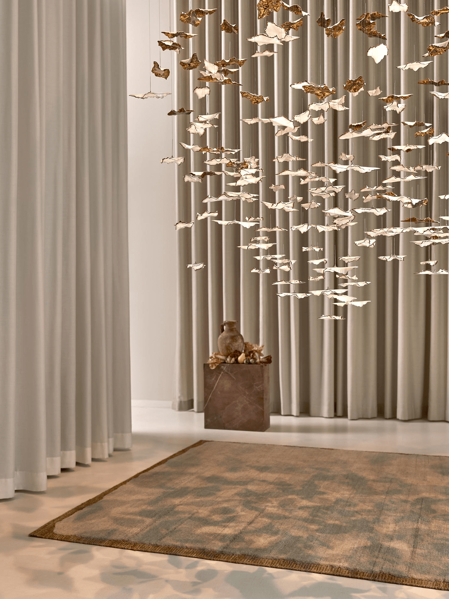 Leaf Twisted Sculptural Customize Chandelier - YIOSI