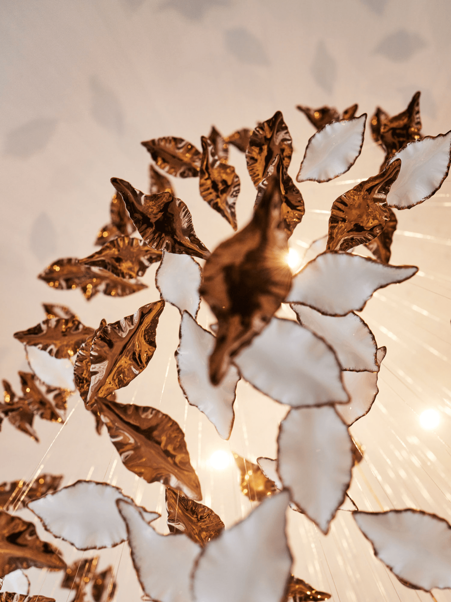 Leaf Twisted Sculptural Customize Chandelier - YIOSI