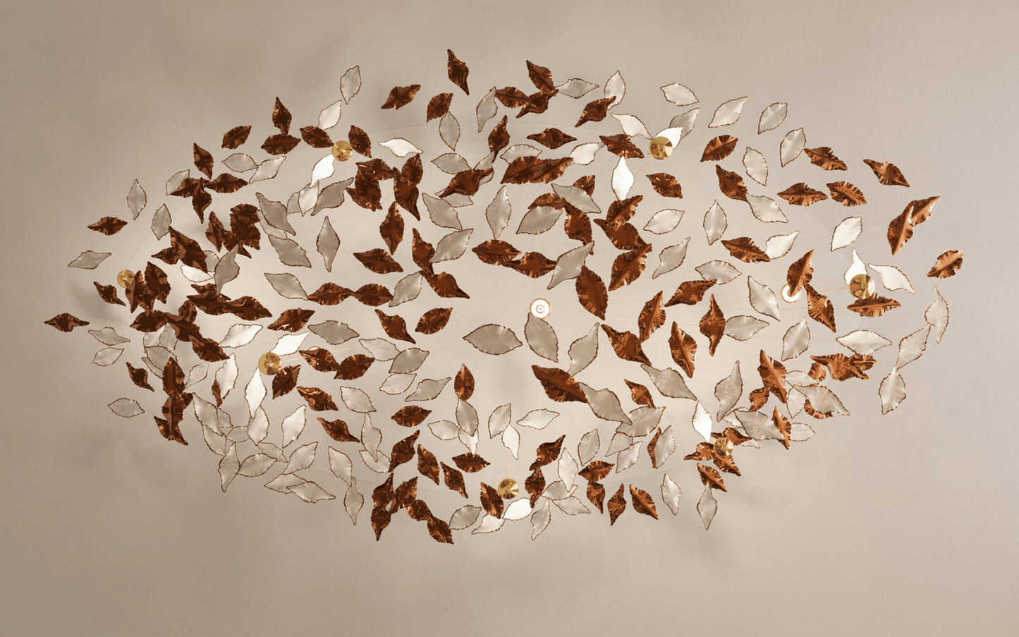 Leaf Twisted Sculptural Customize Chandelier - YIOSI