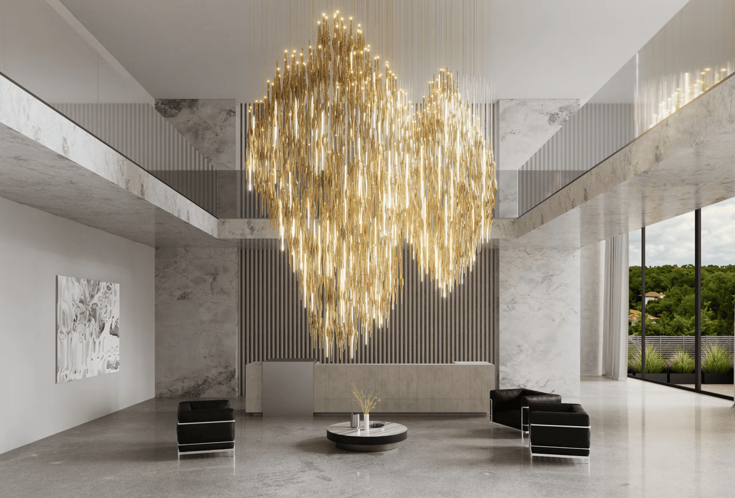 Vitara Glass Drop Customize Chandelier - YIOSI