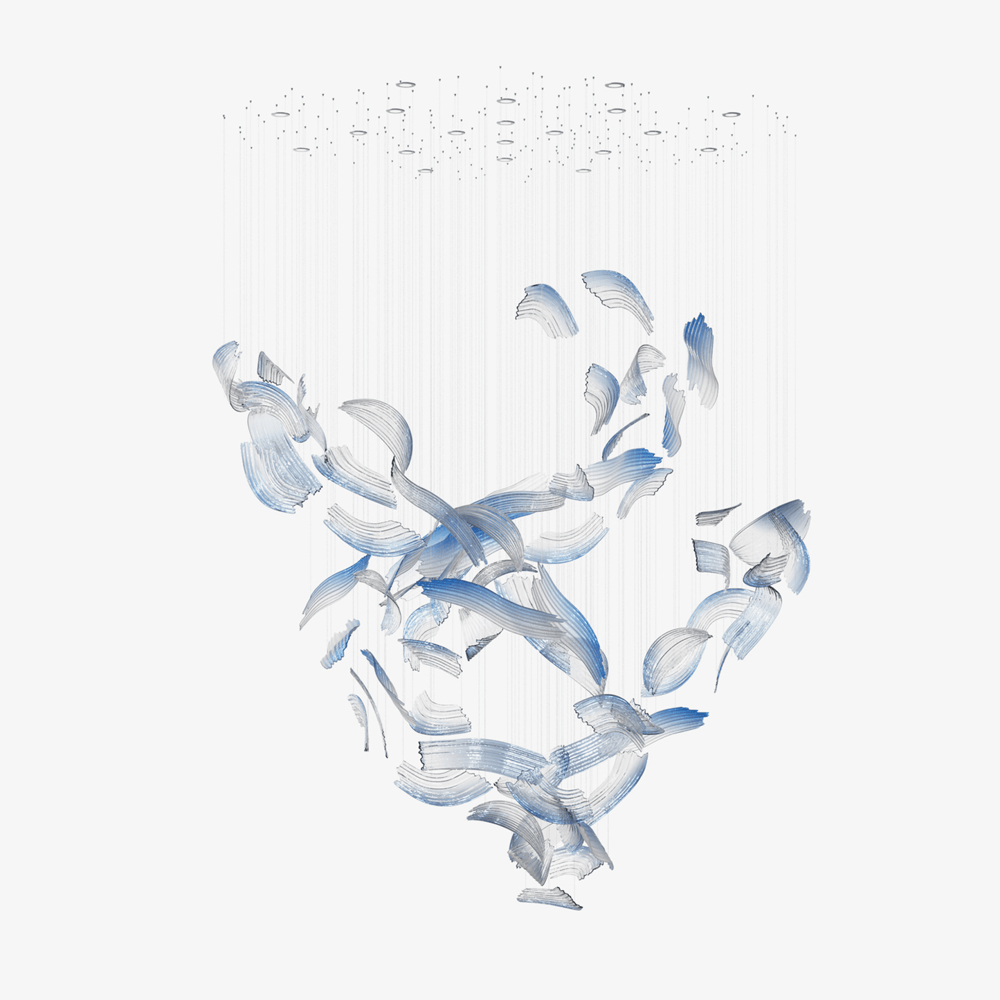 Brush Art Glass Chandelier - YIOSI