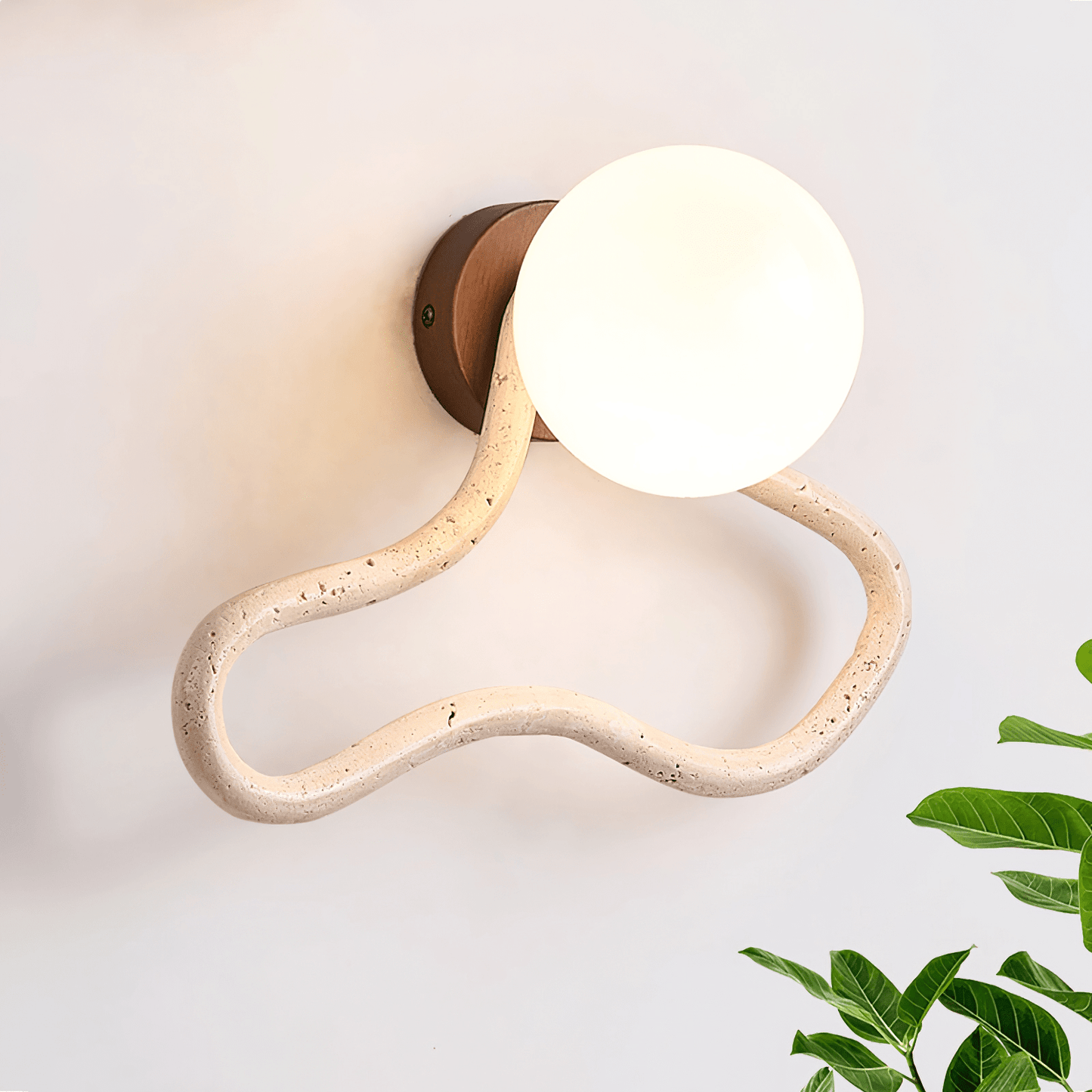 Driftform Travertine Wall Sconce - YIOSI