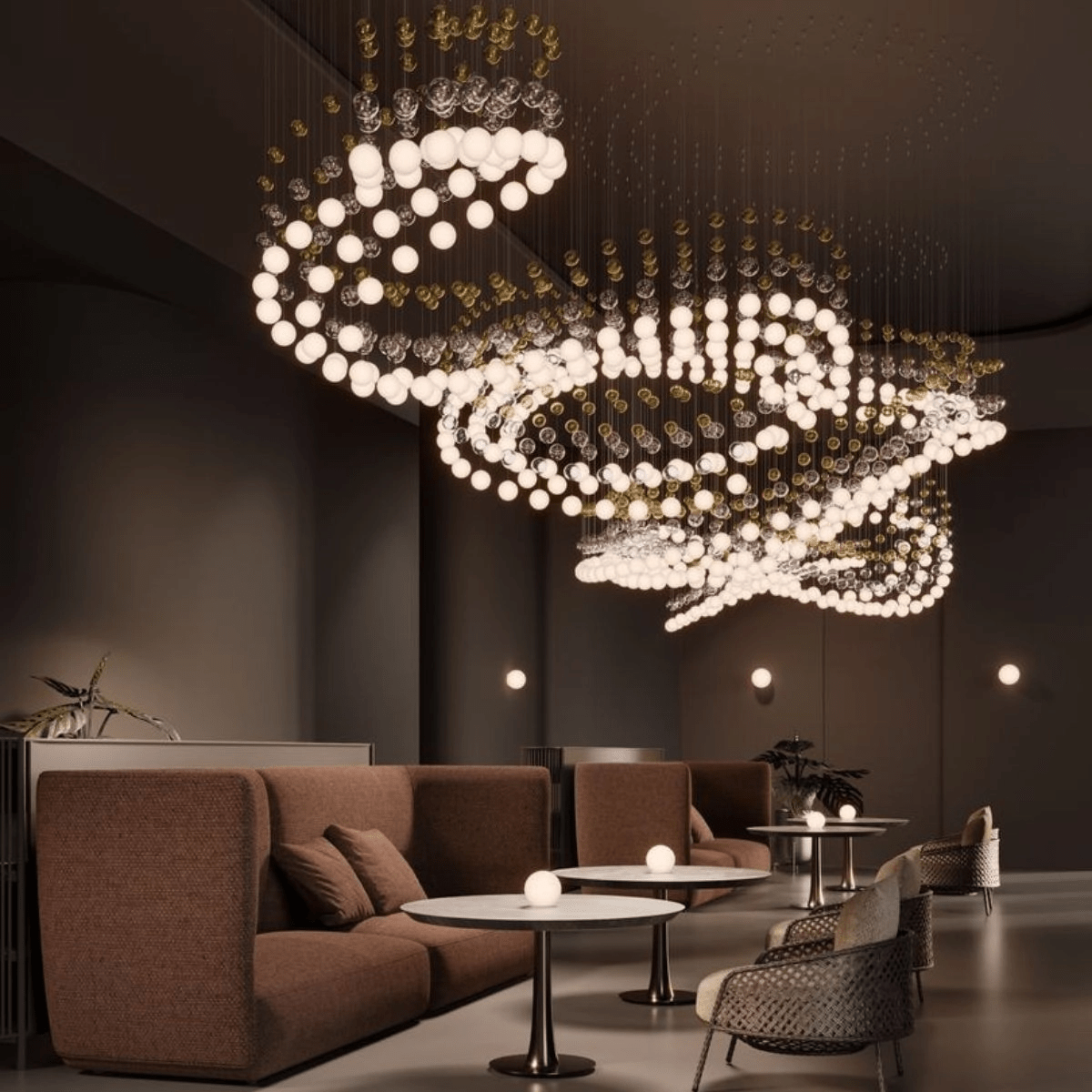 Pearl Curtain Customize Chandelier - YIOSI